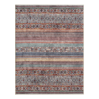 Keen Home Design 48"x72" Rug - Machine Washable Area Rug with Non-Slip Backing, Ideal for Living Room, Dining Room, Bedroom - Vintage, Easy Clean, Durable, Low Pile Rug - (4' x 6')