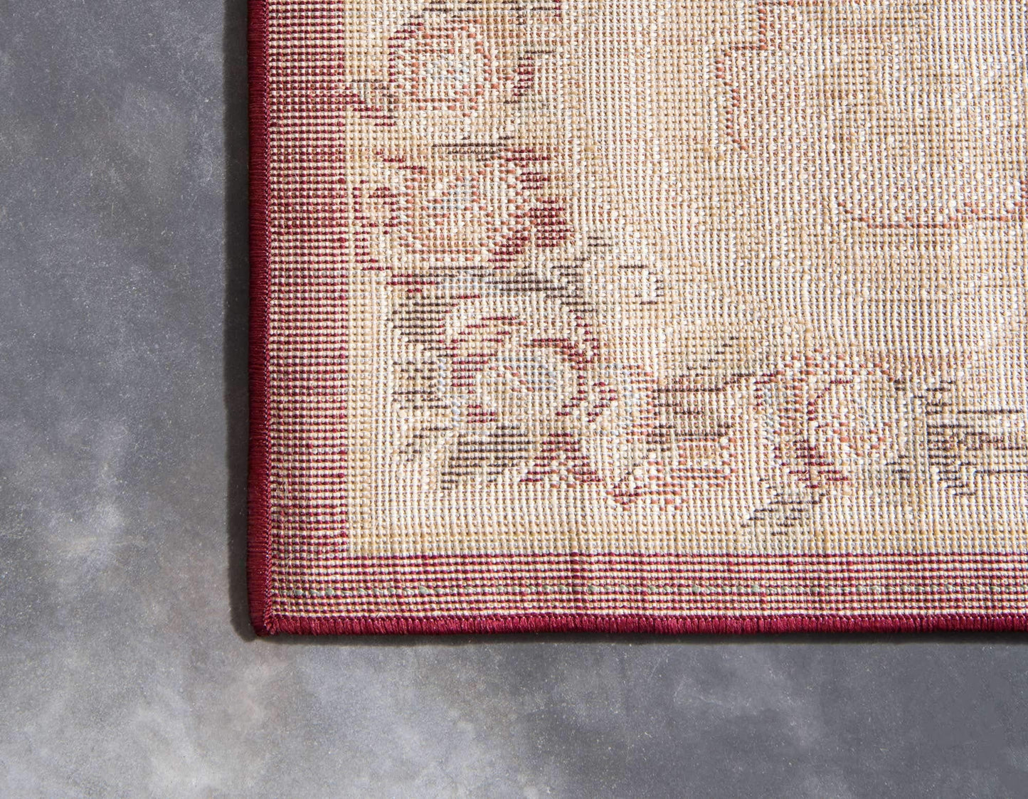Unique Loom Versailles Collection Area Rug - Charles (5' 3" x 8' Rectangle Red/Cream)