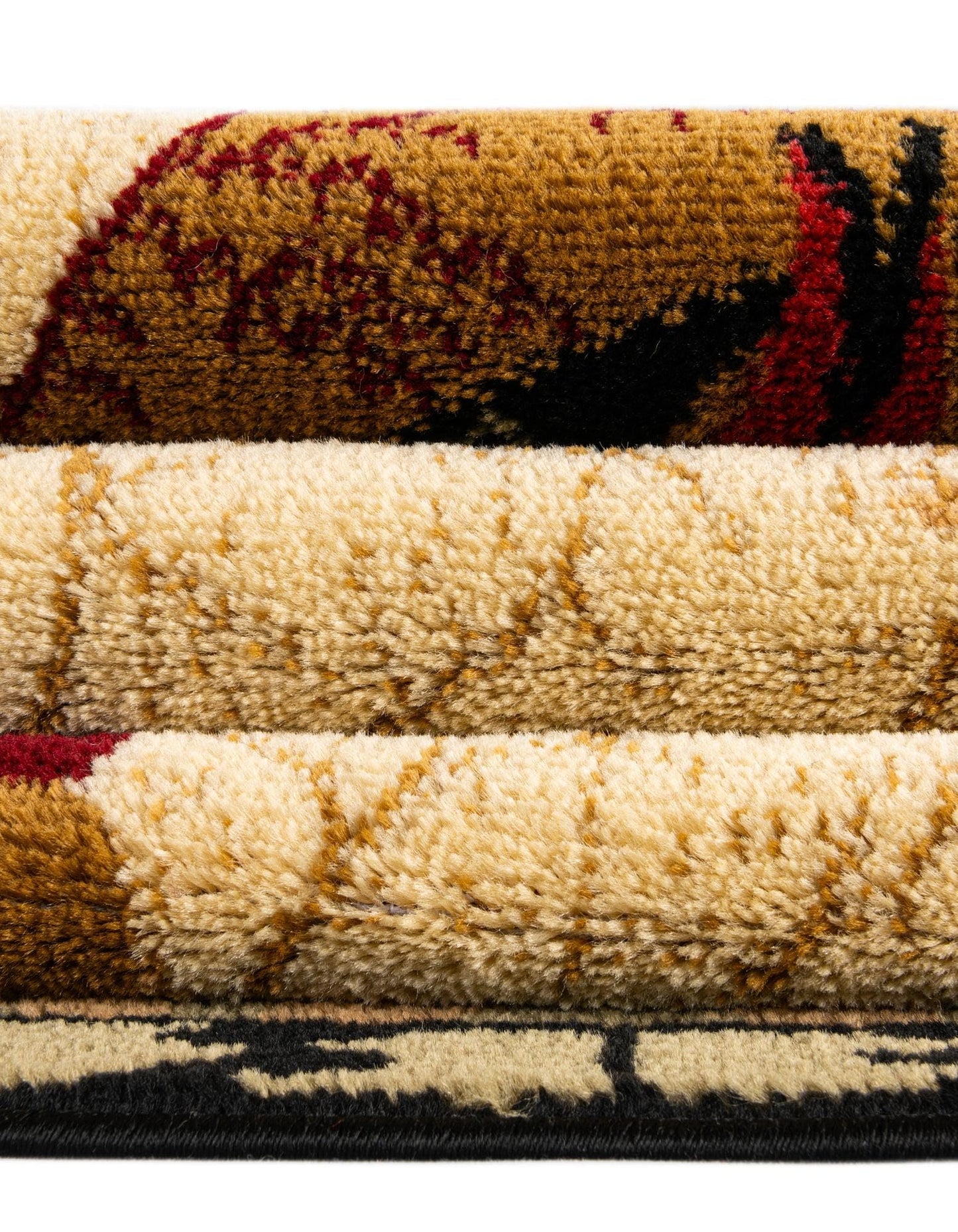 Rugs.com - Pastoral Rug – 4' 1 x 6' 1 Cream Easy-Clean Stain-Resistant Rug – Rustic Country Style for Kitchens, Entryways, and Dining Rooms