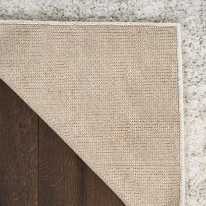 Nourison Home Modern Shag Ivory Grey 5'3" x 7' Area Rug - Easy Clean, Non Shedding, Bed Room, Living Room, Dining Room, Kitchen (5' x 7')
