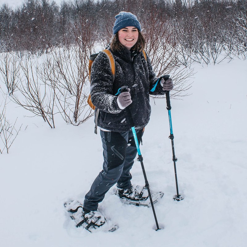 Retrospec Drifter Snowshoes for Women & Men - Lightweight Aluminum Frame Snow Shoes with Double Ratchet Binding System, Heel Lifts & Carry Bag for All Terrain Hiking & Winter Sports