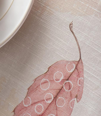 Maison d' Hermine Table Cloth Rectangle Table 100% Cotton 54 x 72 Inches Fall Tablecloth Reusable Everyday Use for Thanksgiving Christmas Decorations Dining Farmhouse Party (Colours of Autumn)