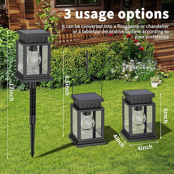 Solar Pathway Lights Outdoor for Pathway Garden Yard Patio Driveway, Solar Walkway Lights Auto On/Off, Warm White, Up to 8H Lighting (8 Pack)