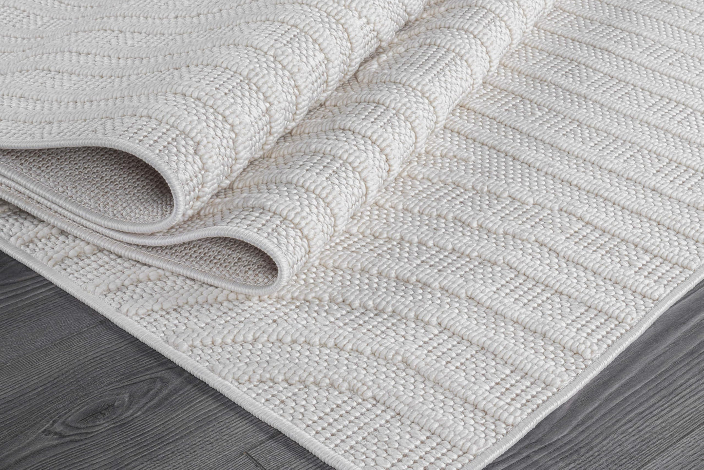 Beverly Rug Micro Loop Area Rug White 8x10 Modern Luxury Soft Circle Geometric Durable Indoor Area Rugs for Living Dining Room Office Stain Resistant Non Shedding Casual Indoor Carpet White 8 x 10