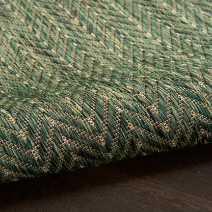 Nourison Home Horizon Indoor/Outdoor Green 6' x 9' Area Rug - Easy Clean, Non Shedding, Bed Room, Living Room, Dining Room, Kitchen (6' x 9')