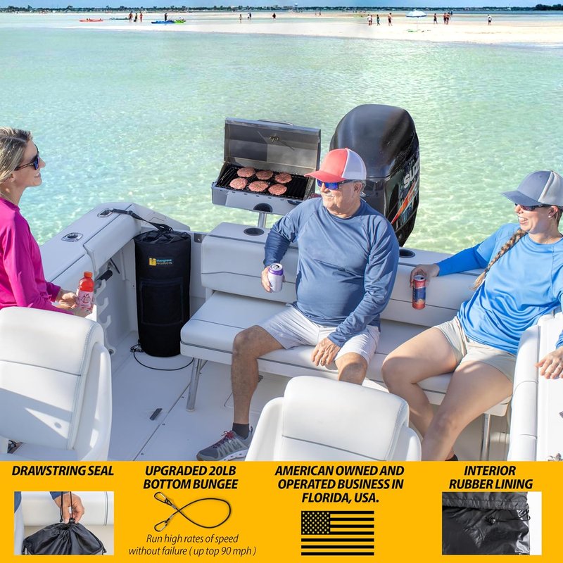 Portable Boat Trash Can - Reusable Marine Trash Bag for Boating | Fishing, RV, Camping Accessories