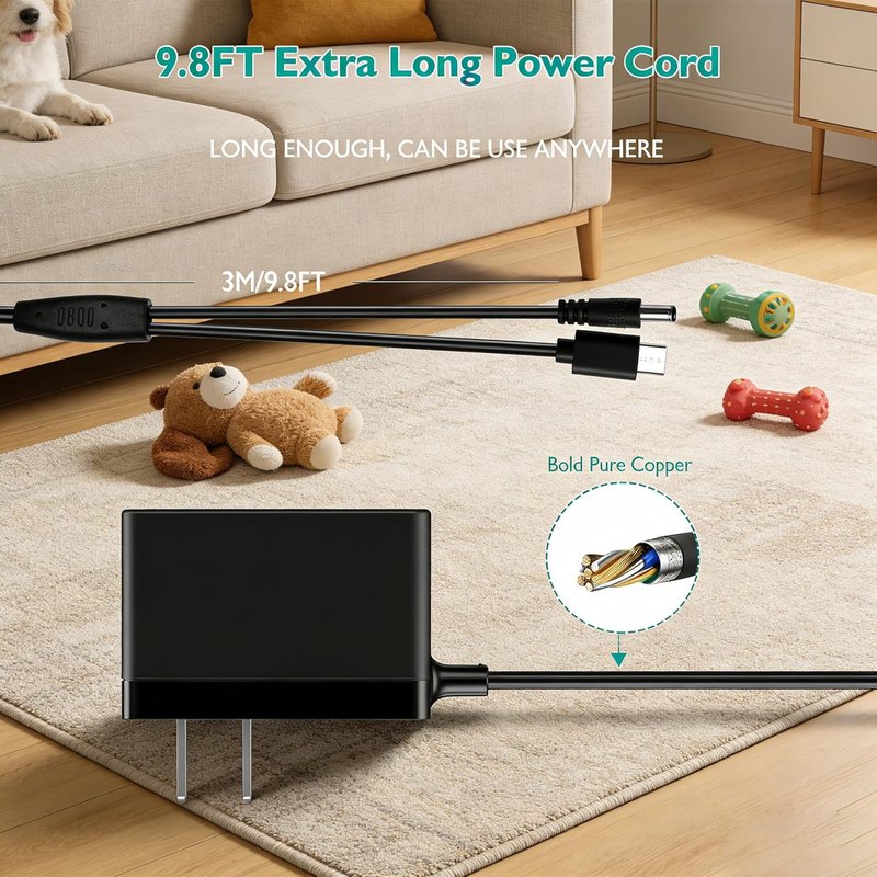 Dual Lead Charger for Pro & Easy Series 900 Dog Training Collars | Replacement Power Adapter for EZ-900, EZ-902, EZ-903, EZ-904, PE-900, PE-902, PE-903