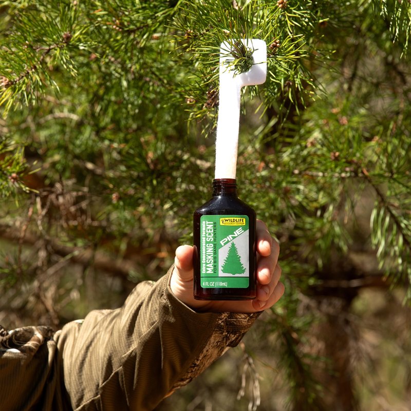 Wildlife Research Center Pine Masking Scent, Extra Concentrated, Strong Pine Aroma for Covering Human Scent & Fear Reduction – 4 FL OZ Spray Bottle