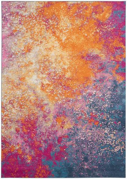 Nourison Home Passion 9' x 12' Multicolor Fabric Modern Area Rug (9' x 12')