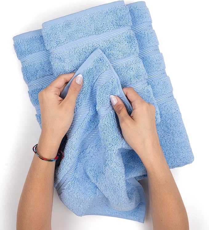 American Soft Linen Premium 3 Piece Towel Set, 1 Bath Towel 1 Hand Towel 1