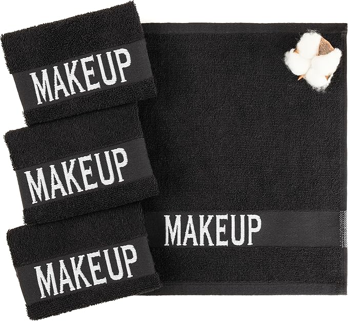 American Soft Linen, Makeup Remover Face Cloth, 100% Cotton Makeup Towels