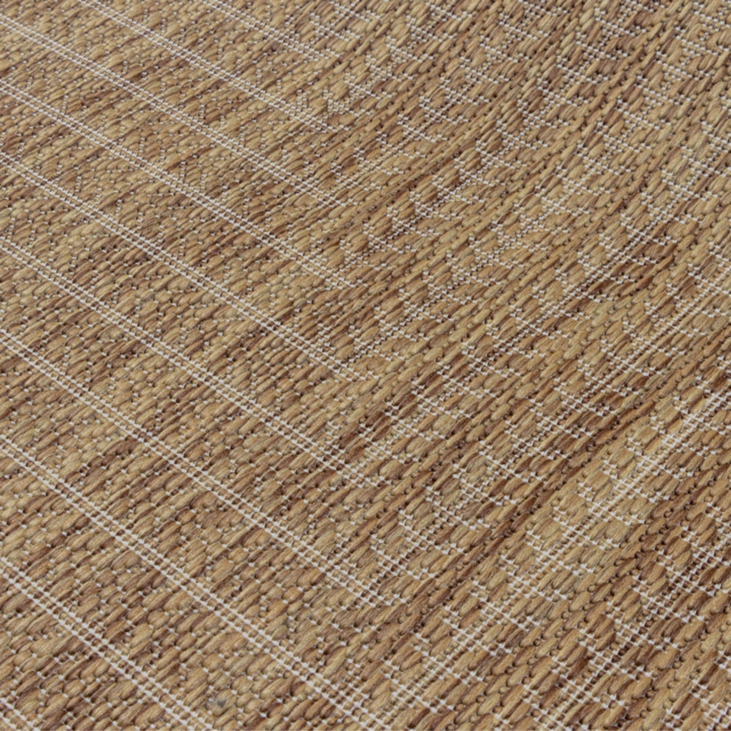 Adiva Rugs Outdoor Indoor Area Rug, Weather Resistant, Easy to Clean, Stain Resistant Floor Mat for Dining Room, Backyard, Deck, Patio (Wooden, 9' x 12')