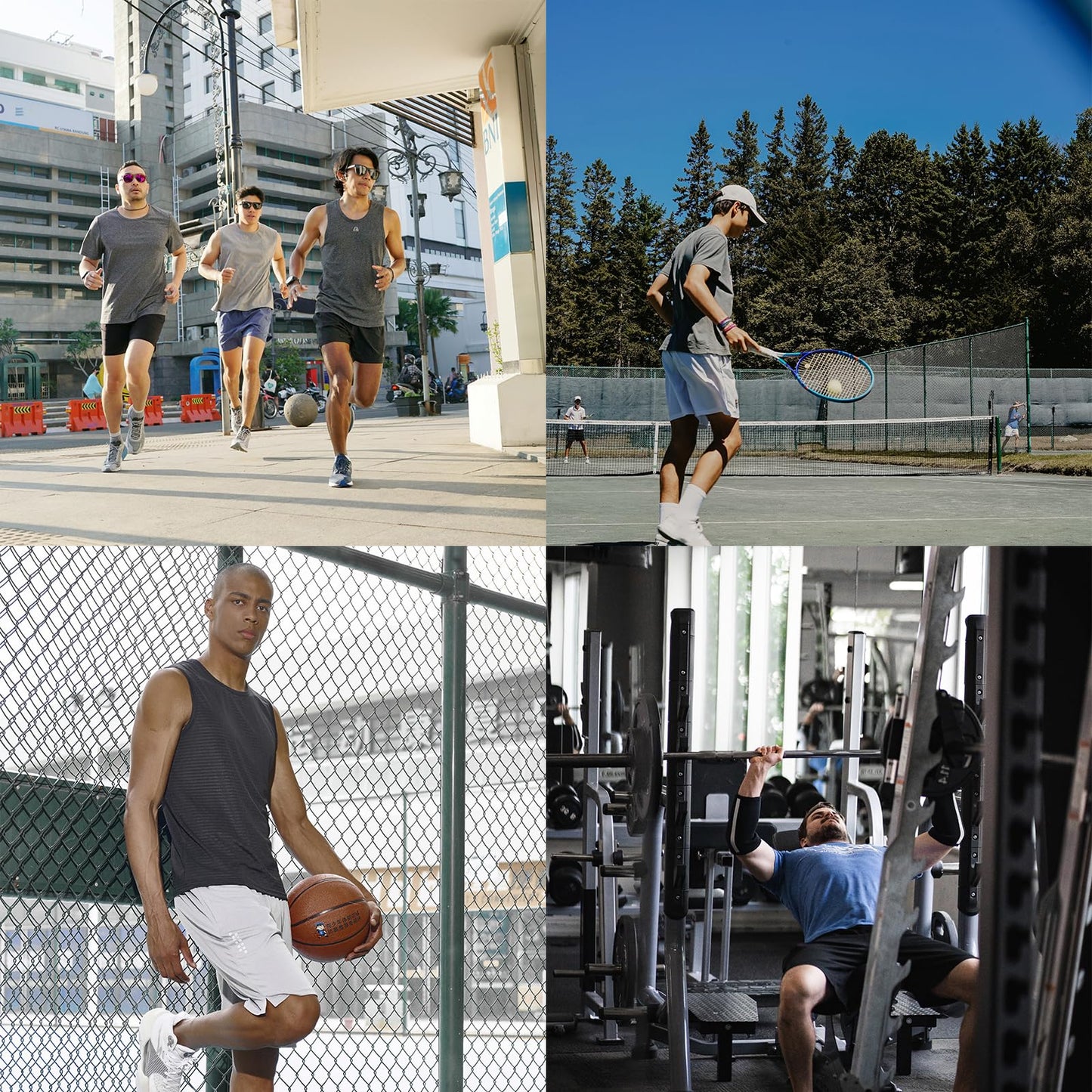 NORTHYARD Men's Athletic Gym Shorts 10"/7"/5" Running Basketball Tennis