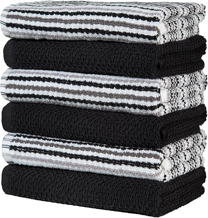 Popcorn Stripe Cotton Kitchen Towels