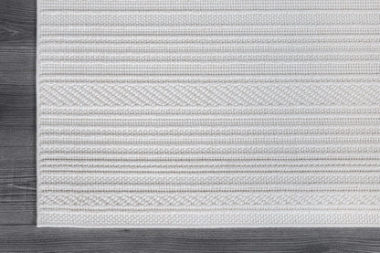 Luul Home Micro Loop Indoor Rug White 8x10 Boho Geometric Neutral Area Rugs for Living Room Soft Luxury Modern Low and High Pile Durable Stain Resistant Non-Shedding Indoor Area Carpet 8 x 10