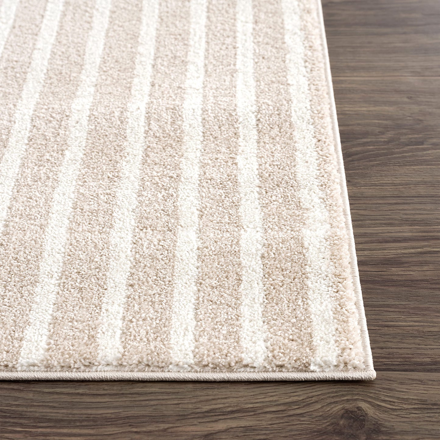 Abani Area Rug for Living Room -Nuevo 6' x 9' Beige Arch Pattern Area Rug, Soft and Durable Living Room Rug, Stain and Fade Resistant, Chic Modern Design, Pet & Kid Friendly