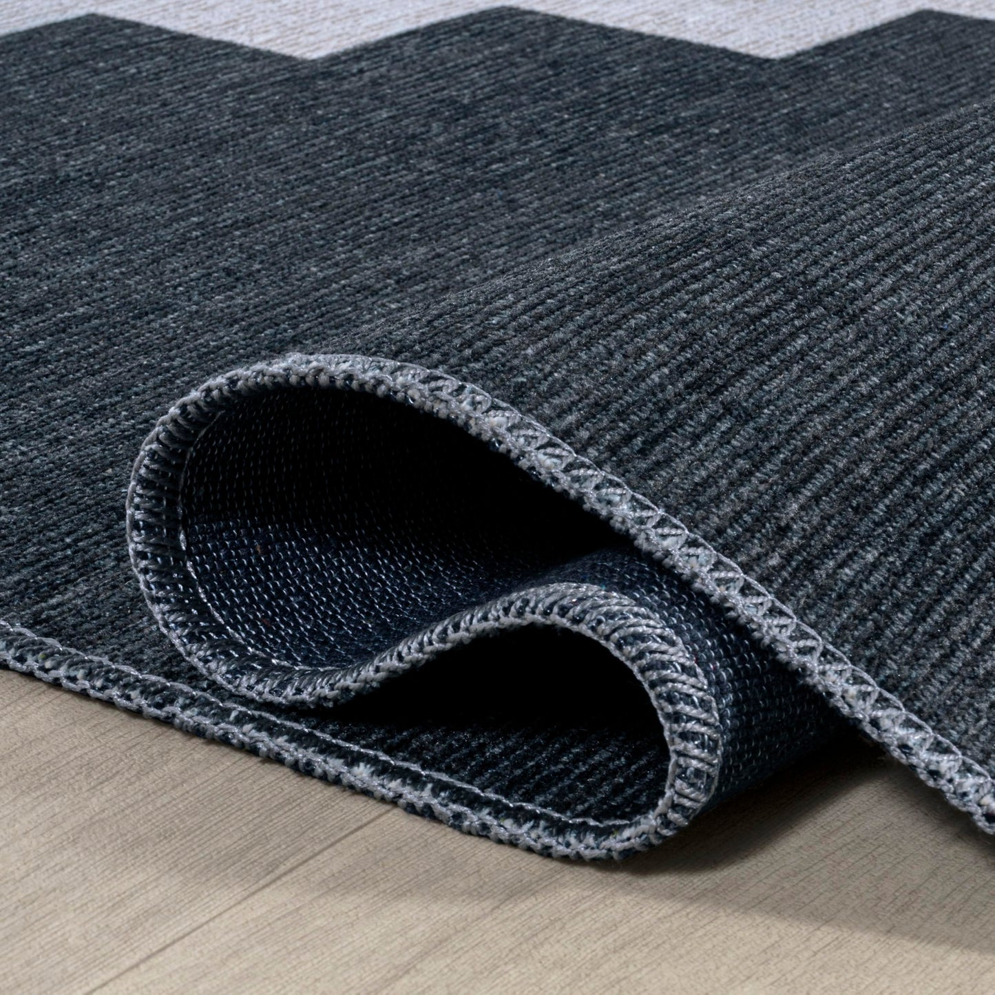 JONATHAN Y Machine Washable Indoor Area Rug 4X6 Navy/Light Gray, Adriel Geometric Medallion for Living Room, Bedroom, Kitchen, Office, Easy-Cleaning, Pet-Friendly, Non-Shedding WSH111B-4
