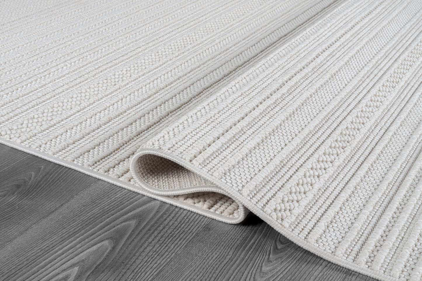 Luul Home Micro Loop Indoor Rug White 8x10 Boho Geometric Neutral Area Rugs for Living Room Soft Luxury Modern Low and High Pile Durable Stain Resistant Non-Shedding Indoor Area Carpet 8 x 10