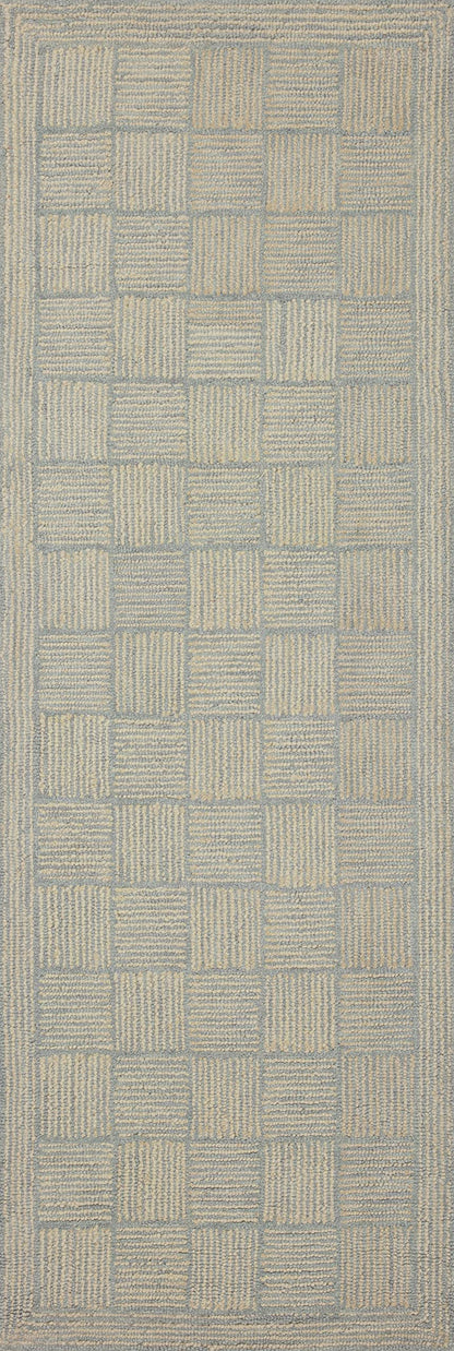 Loloi Chris Loves Julia Francis Collection FRA-03 Silver/Sky 5'-0" x 7'-6" Area Rug