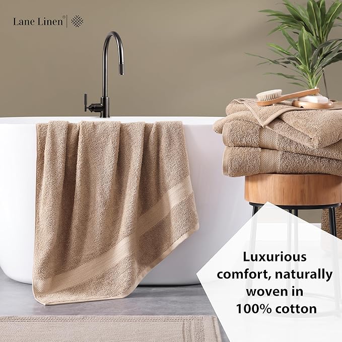 LANE LINEN Luxury Bath Towels Set of 4
