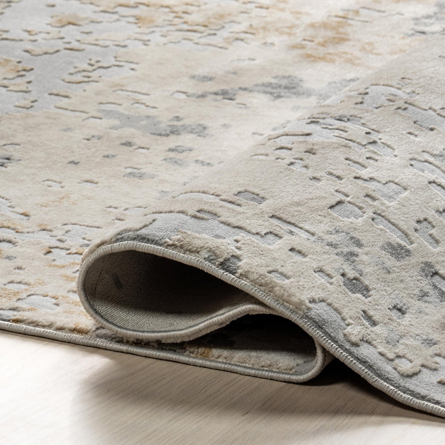 nuLOOM Chastin Modern Abstract Area Rug - 8x10 Area Rug Modern/Contemporary Beige/Grey Rugs for Living Room Bedroom Dining Room Kitchen