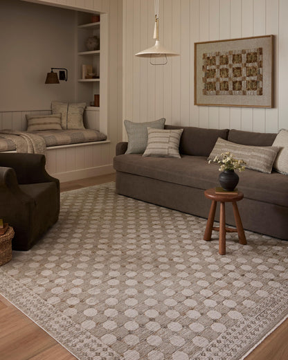 Loloi Amber Lewis Cali Collection CIL-01 Taupe/Natural 9'-6" x 13', .25" Pile Height, Area Rug