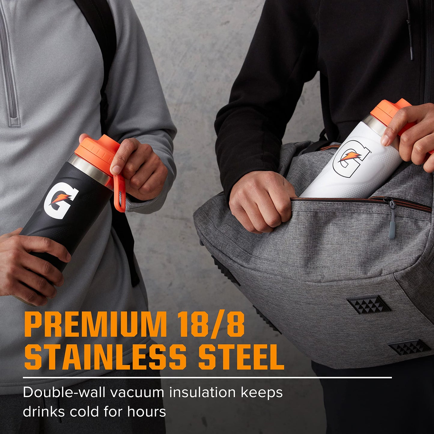 Gatorade Stainless Steel Sport Bottle, 26oz, Double-Wall Insulation, Green , 26oz (Pack of 1)