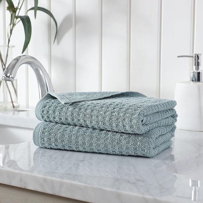 Tommy Bahama- Hand Towel Set, Highly Absorbent Cotton Bathroom Decor, Low