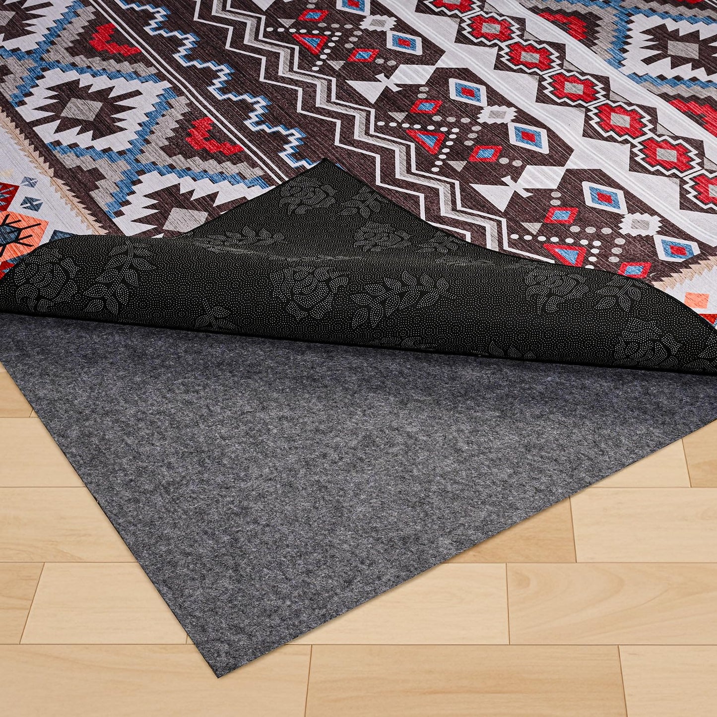 Non-Slip Rug Pads,3x5ft Waterproof Rug Pad,Carpet Pad for Hardwood,Tile,All Floors – Floor Protection,Cushioning, Anti-Slip Grip