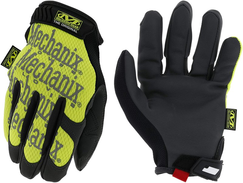 Mechanix Wear The Original Hi-Viz Gloves - High-Visibility Work Gloves - For Gardening - Breathable - For Warehouse Work - Touchscreen Compatible - Durable - Fluorescent Yellow - Large