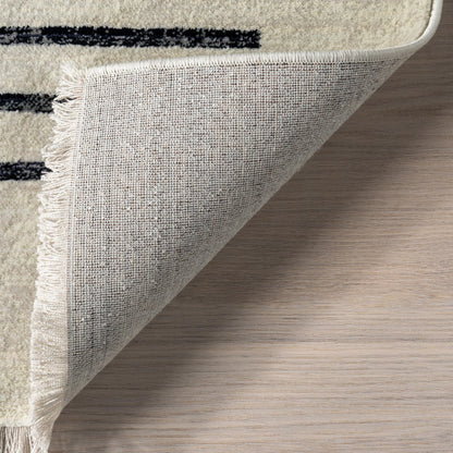 NULOOM Keeva Beige Fringed Performance 3' 3" x 5', Keeva Beige Soft and Cozy, High Traffic, Easy Clean, Durable Area Rug for Bedroom, Living Room, Dining, Den, Foyer, Entryway
