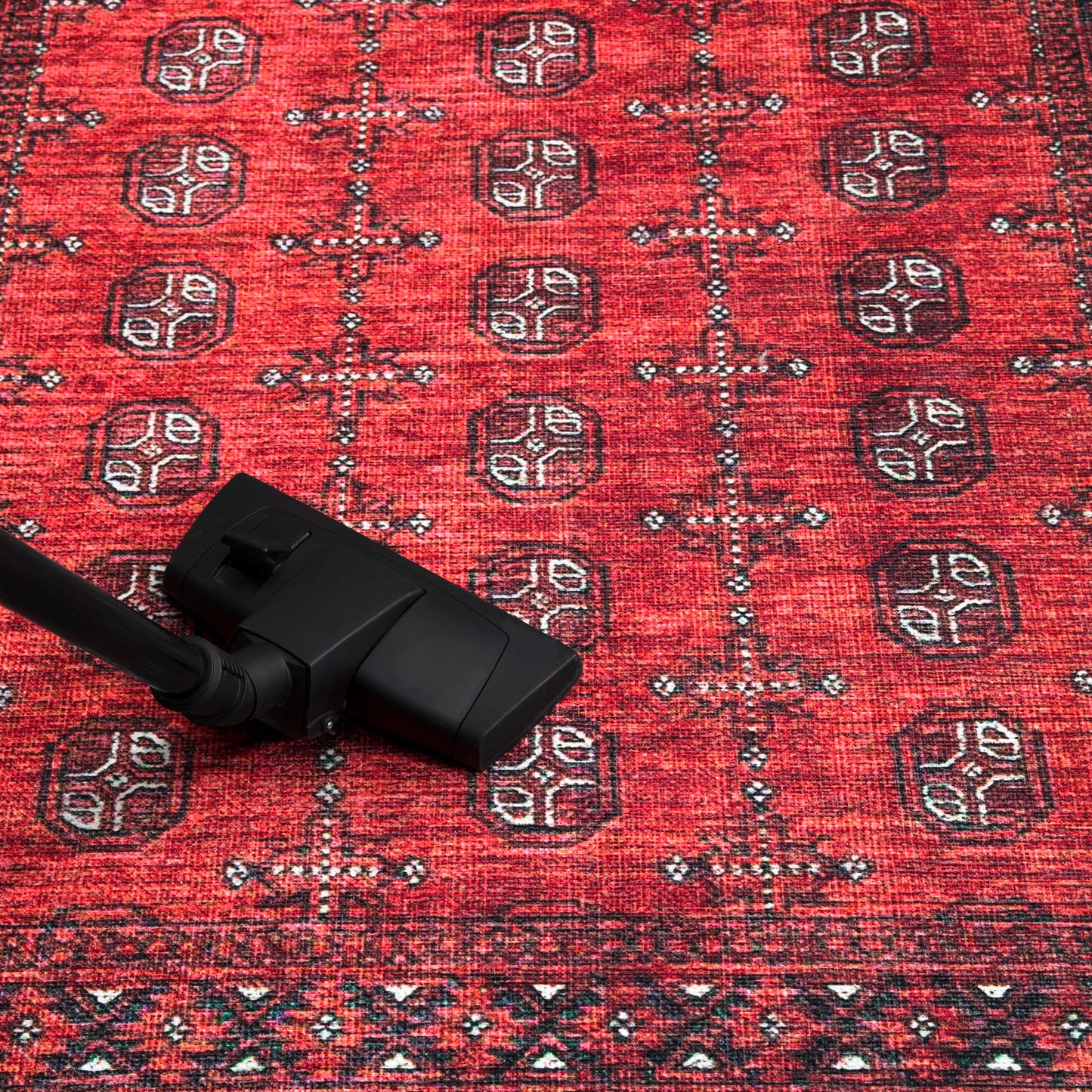 Keen Home Design 30"x84" Rug - Machine Washable Runner Rug with Non-Slip Backing, Ideal for Hallway, Entryway, Kitchen, Laundry Room - Vintage, Easy Clean, Durable, Low Pile Rug - (2'6" x 7')