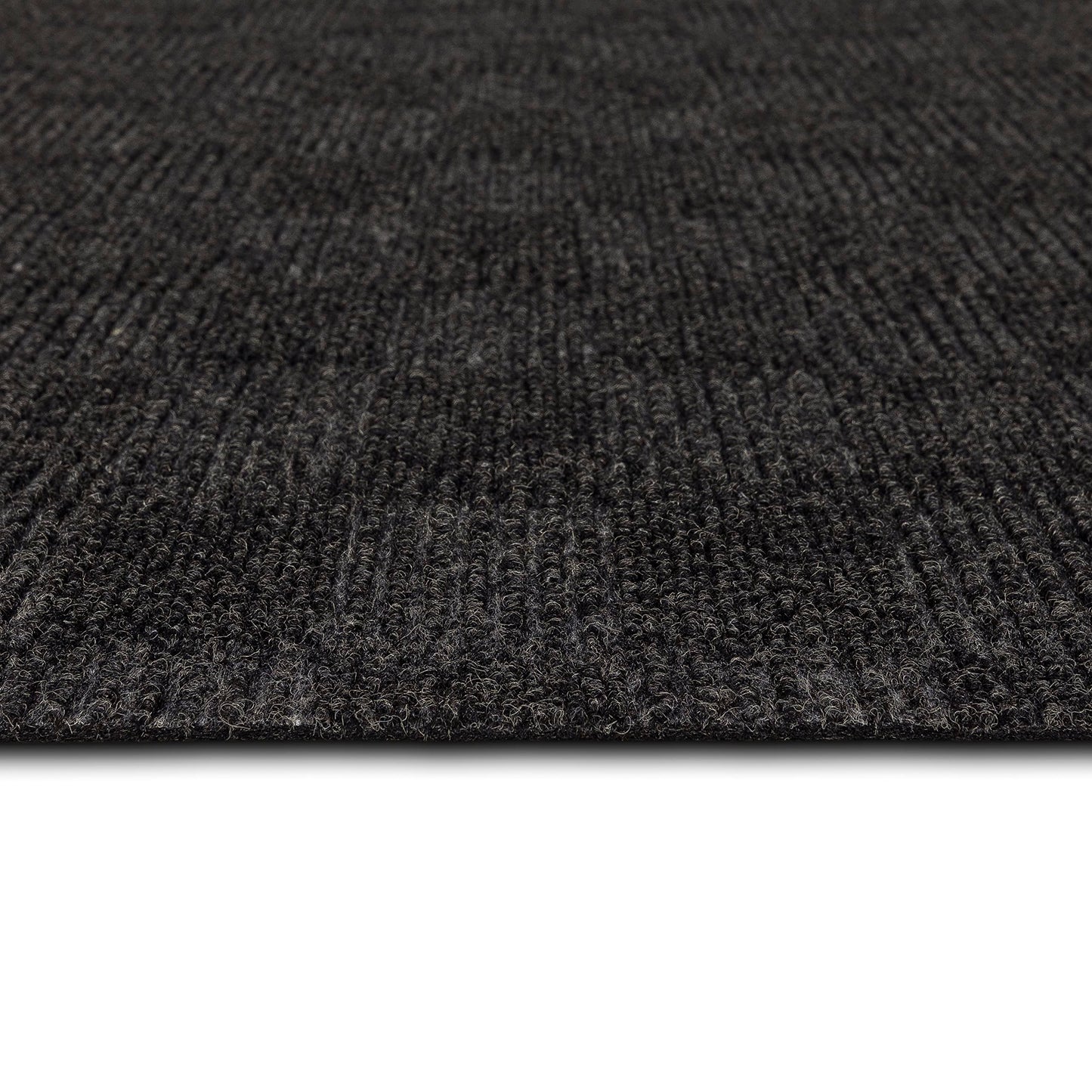 Mohawk Home 24" x 24" Indoor/Outdoor 0.25" Pile Height, Peel and Stick Carpet Tile, Black Polyester, (15 Tiles) (60 sqft/Box)