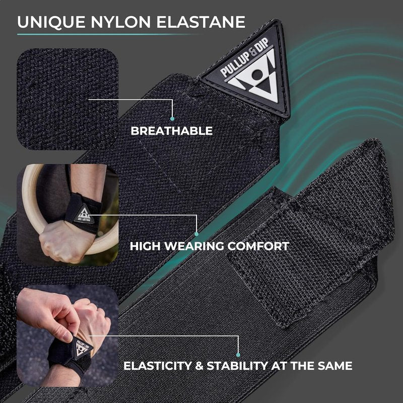 Wrist Wraps for Weightlifting & Strength Training - Professional Support for Men & Women | Stabilizing, Protective Design