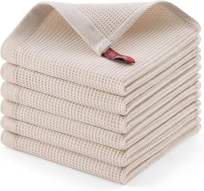 Homaxy 100% Cotton Waffle Weave Dish Cloths
