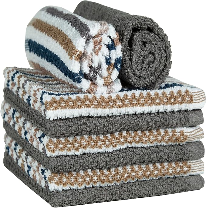 Bumble Premium Dish Cloths Towel 12"x12" | 100% Natural Ring Spun Cotton Tea