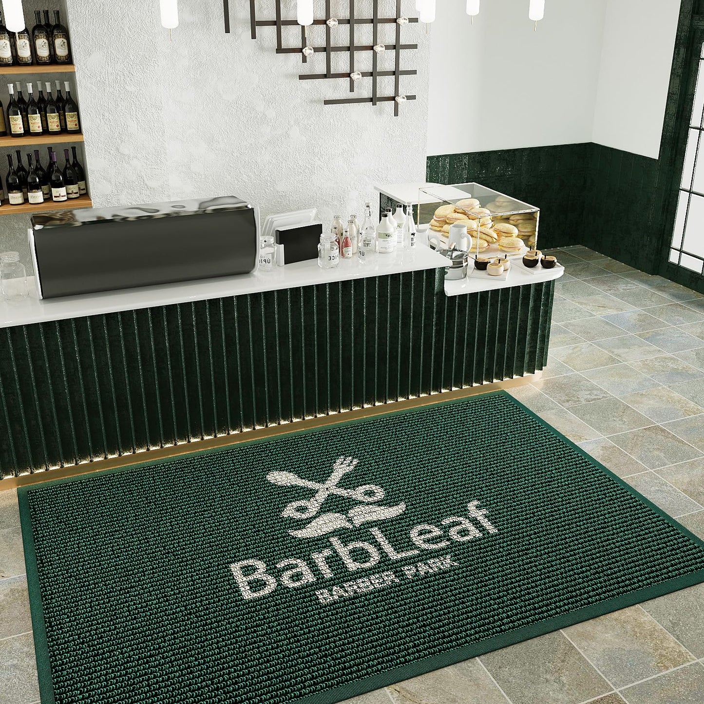 XDFKUUL Custom Door Mats Personalized Commercial Floor Mat with Any Logo Text Entryway Welcome Doormat Non-Slip Rugs for Business Indoor Outdoor