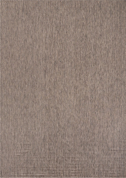 Rugs.com - Outdoor Solid Rug – 10' x 14' 1 Light Brown Indoor/Outdoor Rug – Durable for Patios, Decks, and Porches
