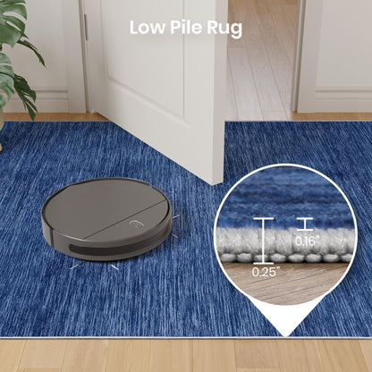 Valenrug Washable Rugs 5x7 - Non Slip 5x7 Area Rugs for Living Room, Stain Resistant Area Rugs for Bedroom, Foldable Machine Washable Area Rug(5'x7', Navy)