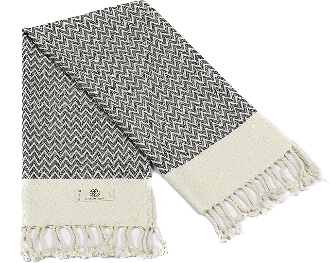 Madamelique Exclusive Hand Towels Set of 2-18 x 40 Inches