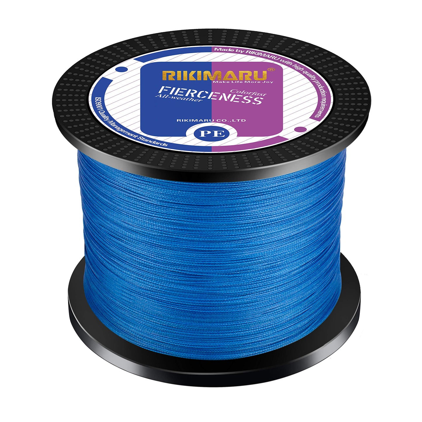 Braided Fishing Line Abrasion Resistant Superline Zero Stretch&Low Memory Extra Thin Diameter Blue 327Yds,65LB