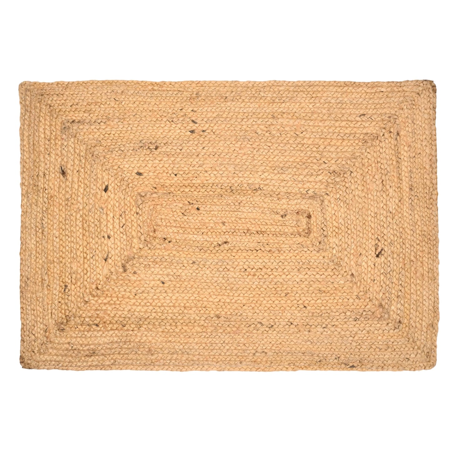 INDIAN ARTISTIC Jute Cotton Rag Rug 2X3 ft | Hand Woven & Reversible | Living Room | Kitchen | Jute Burlap Cotton 24x36 inch | Rustic Look | Natural Look | Runner 2 * 3 Feet