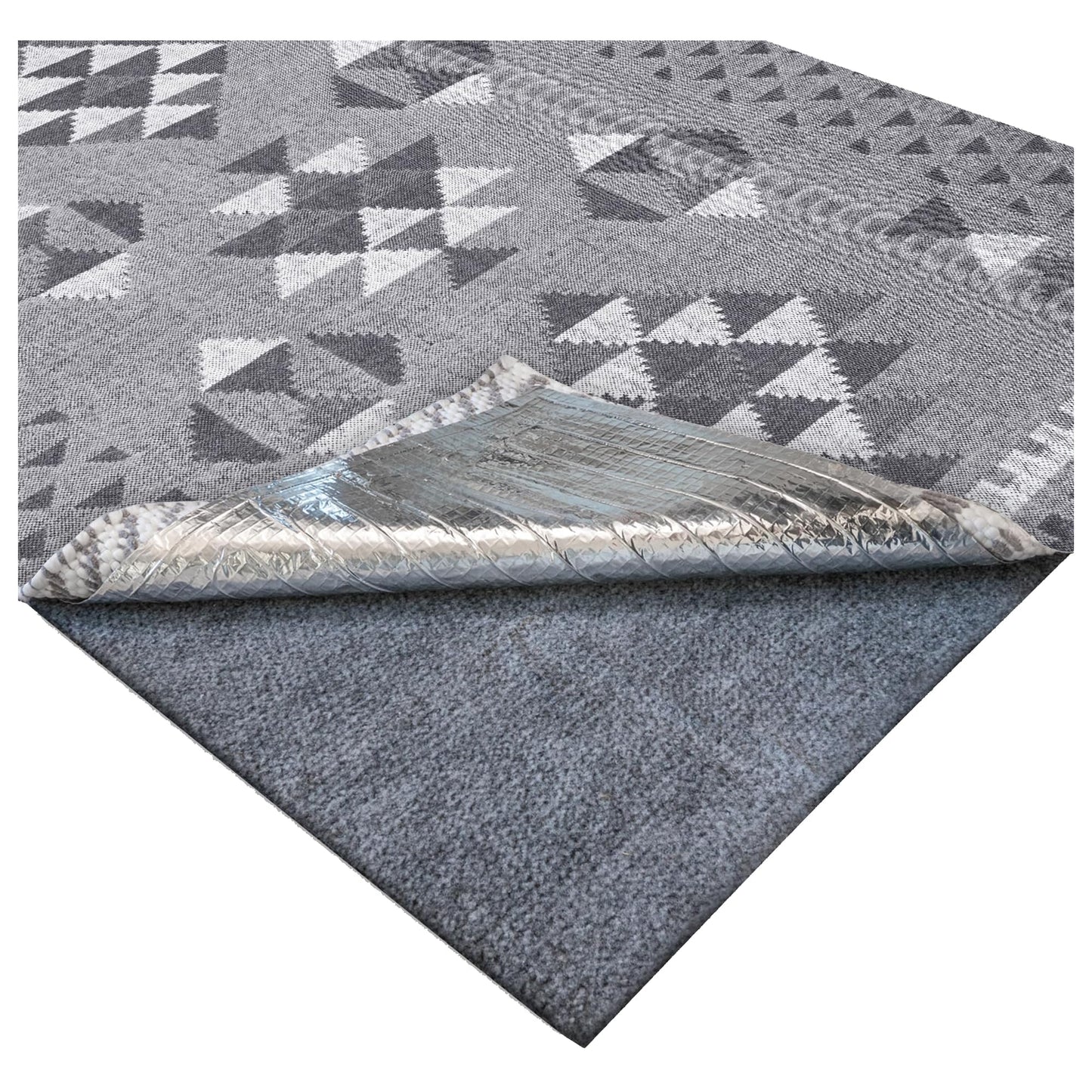 Non-Slip Pad for Rugheat Under Rug Heated Mat, Medium, 3 x 5 feet (fits Under a 3' x 5' Rug) Skid-Proof Pad for Heated Floor Mat Under Desk, Thermal Insulation Improves RugHeat Performance