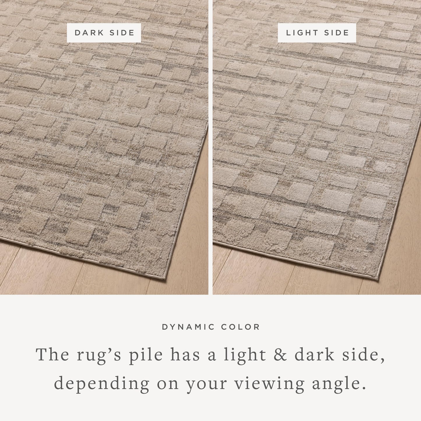 Loloi Amber Lewis Monty Collection MOT-06 Pebble/Beige 6'-7" x 9'-3" Area Rug