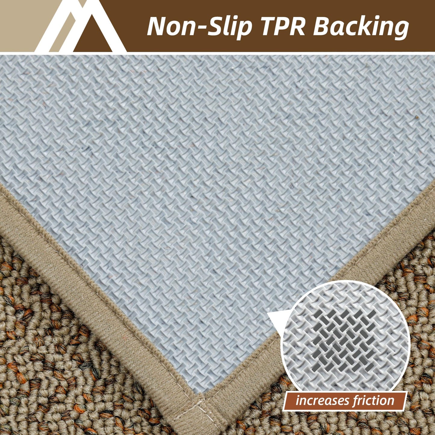 COSY HOMEER Hallway Runner Rug 2'x6' Non Slip Washable Entryway Runner Rugs Absorbent Stain Resistant Carpet Rug Runners for Hallways,Entrance and Laundry Room,Taupe