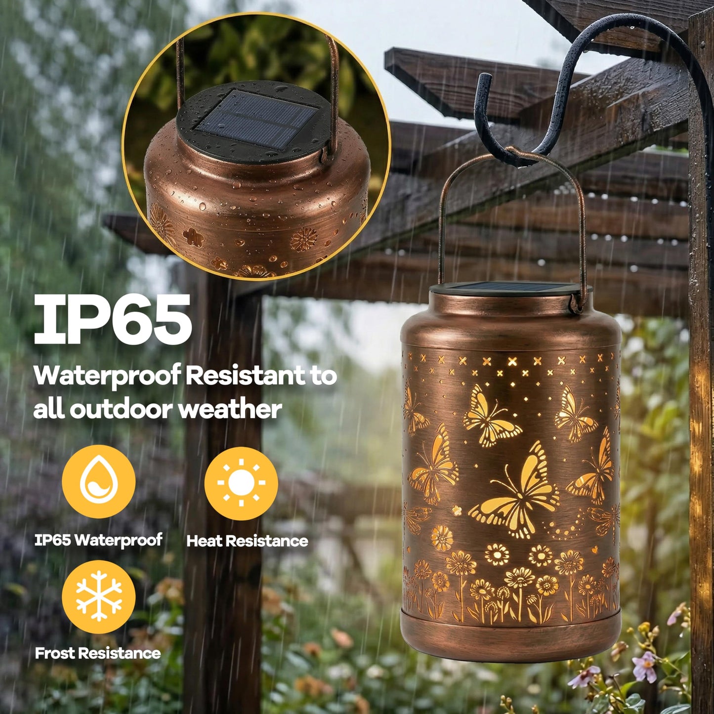 Butterfly Solar Lanterns Outdoor Waterproof with Ground Stake - Unique Gifts for Women Mom Grandma,Birthday Gifts for Women,House Warming Gift New Home - for Garden Patio Yard Porch Lawn