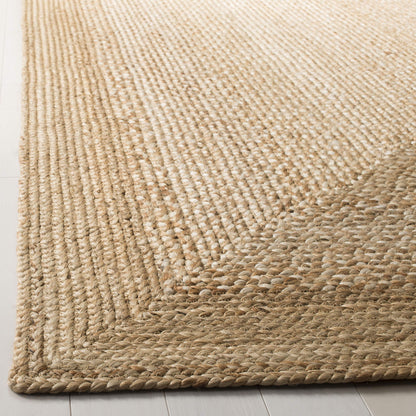 SAFAVIEH Natural Fiber Collection Accent Rug - 4' x 6', Natural & Ivory, Handmade Farmhouse Boho Coastal Rustic Jute, Ideal for High Traffic Areas in Entryway, Living Room, Bedroom (NF885B)