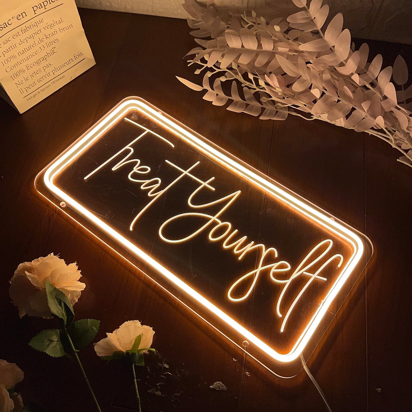 Its a Love Story Neon Sign, Warm White USB Led Light Up Signs for Bedroom Aesthetic Birthday Wedding Party Gift Boyfriend Girlfriend Lover Women Men Room Bathroom Decoration Gift, 15.7 x 11.8 Inch