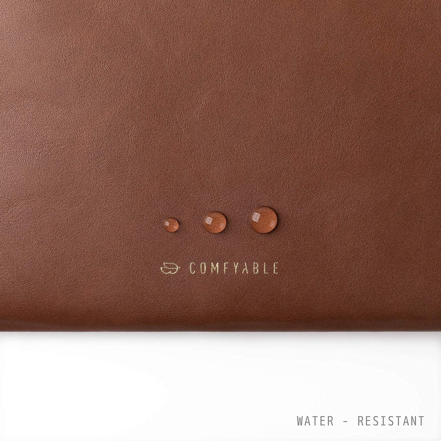 Comfyable Slim Protective Laptop Sleeve 14 Inch Snugly Compatible with MacBook Pro 14-inch M5 M4 M3 M2 M1 Pro/Max 2026-2021, PU Leather Bag Waterproof Cover Notebook Computer Case for Mac, Brown