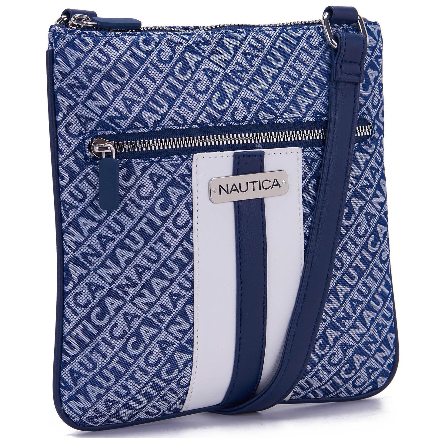Nautica Lakeside Signature Jaquard North South Crossbody Bag